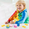 2 Sets 456 Children Bracelet Gyro Spinning Flying Saucer Toys(Blue)