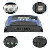 YCX-003 30-100A Solar Charging Controller with LED Screen & Dual USB Port Smart MPPT Charger, Model: 12/24V 100A