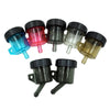 2 PCS Motorcycle Modification Accessories Off-Road Vehicle Large Displacement Straight Pump Transparent Oil Cup Brake Pump Modified Oil Pot(Straight Transparent)