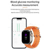 WS-E9 Ultra 2.2 inch IP67 Waterproof Metal Buckle Ocean Silicone Band Smart Watch, Support Heart Rate / NFC(Blue)