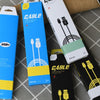 50 PCS Data Cable Packaging Carton Mobile Phone Charging Cable Storage Box(Black)