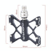 LP LitePro K5 Folding Bkie Aluminum Alloy Bearin Pedals(Silver)