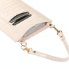 Stone Texture Card Holder Mobile Phone Bag with Short Strap(Pink)