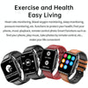 TK12 1.96 inch IP67 Waterproof Silicone Band Smart Watch Supports ECG / Remote Families Care / Bluetooth Call / Body Temperature Monitoring(Black)