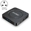 G96max Smart 4K HD Android 11.0 TV Box, Amlogic S905W2 Quad Core ARM Cortex A35, Support Dual Band WiFi, HDMI, RJ45, Capacity:4GB+32GB(UK Plug)