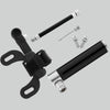 Manual Mini Portable Bicycle Aluminum Alloy Pump + Plastic glue-free tire patch + Tire lever (Red)