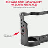 YELANGU C24 Video Camera Cage Stabilizer for Sony Alpha 7C / A7C / ILCE-7C (Black)