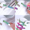 3pairs Elastic No Tie Shoelaces Metal Lock Dazzling Color Laces 100cm(White)