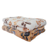 Coral Fleece Pet Blanket, XS (Coffee) - Soft Dog & Cat Bed