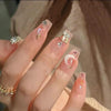 24pcs/box Handmade Nail Glitter Nail Jelly Glue Finished Patch, Color: BY1023(Wear Tool Bag)