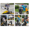 MOTOSLG Crab Motorcycle Phone Clamp Bracket M10 Ballhead Mount with Anti-theft Lock(Yellow Blue White)