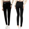 USB Rechargeable Smart Heating Outdoor Thickened Casual Trousers, Size: M(Black)