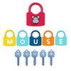 6 PCS Children Alphanumeric and Number Matching Lock Early Educational Toys, Random Style Delivery