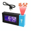 8290 Electronic Colour Screen Weather Clock Weather Forecast Projection Clock Rotatable Digital Clock With USB Cable