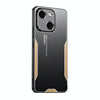 For iPhone 14 Blade Series TPU Hybrid Metal Phone Case(Gold)