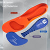 Sports Shock-absorbing Insoles Soft Bottom Sweat-absorbing Flat Arch Full Pad Heel Insoles, Size: 41-42(Yellow)