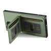 For Samsung Galaxy S22 Ultra 5G Twill Fabric Leather Vertical Flip RFID Card Bag Phone Case(Green)