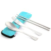 Three-Piece Outdoor Cutlery(Light blue)