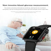G18 1.83 inch Color Screen Smart Watch Leather Strap, Support  Noninvasive Blood Sugar / Uric Acid(Black)