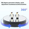 25cm Adjustable Speed Electric Rotating Display Stand Video Shooting Props Turntable(Black Mirror)