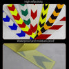 PVC Crystal Color Arrow Reflective Film Truck Honeycomb Guidelines Warning Tape Stickers 5cm x 25m(Green Black)