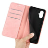For Samsung Galaxy A06 5G Retro-skin Magnetic Suction Leather Phone Case(Pink)