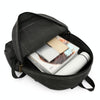 LIJIEBAO Retro Canvas Shoulder Bag Outdoor Casual Backpack Large Capacity Computer Bag(Khaki)
