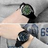 addies MY-1601 Luminous Version Silicone Watchstrap Quartz Watch, Support Calendar, Size:S(Gray)