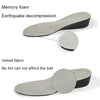 2.5cm PU Breathable Sport Height Increase Insoles, Size: L