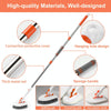 Shower Cleaning Brush With 52 Inch Adjustable Handle Tub Tile Scrubber Brush, Spec: Set 4