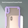 For iPhone XS Max Armor Glaze PC Hybrid TPU Phone Case(Purple)