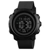 SKMEI 1426 Multifunctional Outdoor Fashion Noctilucent Waterproof Black Machine Rubber Ring Digital Watch (Black)