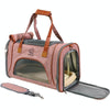 LDLC QS-012 Breathable Pet Carrier Bag, Light Pink, Foldable, For Pets up to 6kg