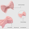 1 Pair Bowknot Silicone Insulation Clip Creative Kitchen Practical Gadgets(Gray)