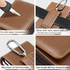 For Phones Below 6.7 inches Multifunctional Vertical Magnetic Flip Phone Waist Bag(Brown)
