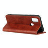 For Alcatel 3X 2020 Magnetic Crazy Horse Texture Horizontal Flip Leather Case with Holder & Card Slots & Wallet(Brown)