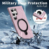 For Samsung Galaxy S23 Ultra 5G Frosted MagSafe Holder Phone Case(Pink)