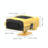 Car 12V Heater Defrost Snow Defogger, Color: Black Dual Use