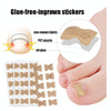 10 PCS Glue-free Orthopedic Nail Stick Toe Nail Groove Inlay Corrector(White Bottom)