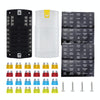 RV Yacht 12-way LED Insulated Flame-retardant Fuse Holder Box with Wire(Configuration 1)