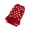 Red Love Heart Dog Sweater XXL Christmas Jumper