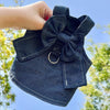 XXXL Cat Denim Skirt with Leash - Pet Walking Harness