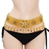 Ethnic Style Dance Performance Waist Chain Tassel Belt, Color: A