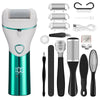 10pcs/set Household Electric Dead Skin Peeling Foot Grinder, Color: Blue
