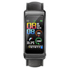 K20 1.14 inch Leather Band Earphone Detachable Life Waterproof Smart Watch Support Bluetooth Call(Black)