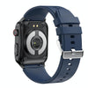 E500 1.83 inch HD Square Screen TPU Watch Strap Smart Watch Supports ECG Monitoring / Non-invasive Blood Sugar(Blue)