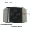 JSK-C38 Rechargeable Double Side Lighted Magnetic Wall Lamp Remote Control Night Light(Black)