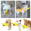 Silicone Duck Muzzle for Dogs, Yellow, M