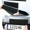 2 Pairs 100x500mm Car License Plate Hook And Loop Fastener High Temperature Resistance Polyester Double-Sided Fixed Stickers