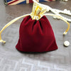 Velvet Bag Jewelry Storage Bag Christmas New Year Holiday Blessing Bag, Size:12x15cm(Red Wine)
